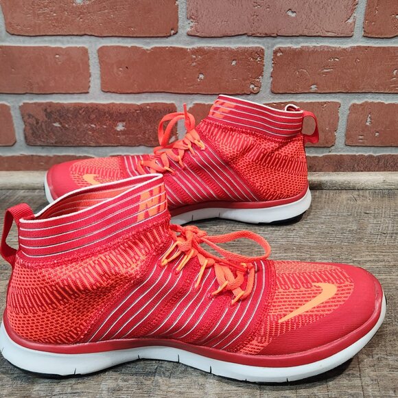NIKE Free Train Virtue RED w/ Hyper Orange Training Running Shoes Mens 11.5 - Picture 4 of 8